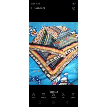 deenay denay hijab scarf segiempat segi empat second pl preloved