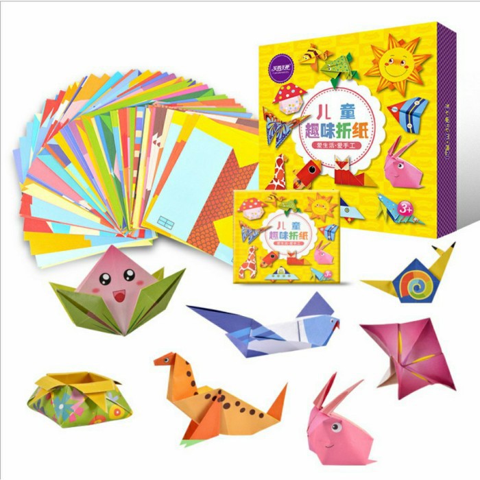 

Mainan Origami 3D Anak - Kertas Lipat Origami Anak Dengan BukuPetunjuk - 144 Pcs Diskon