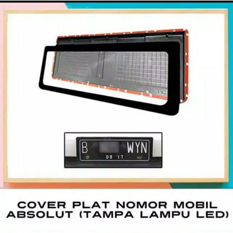 Dudukan Plat Nomor Acrilyc / Dudukan Plat Nomor Mobil Arcylic Tanpa LED (1 psg)