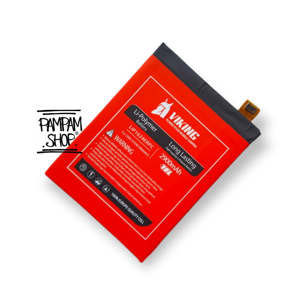 Baterai VIKING Double Power Original Sony Xperia X Performance XP LIP1624ERPC F8132 F8131 AU SOV33 SO-04H SO-04H Batre Batrai Battery Ori Handphone HP SOV 33