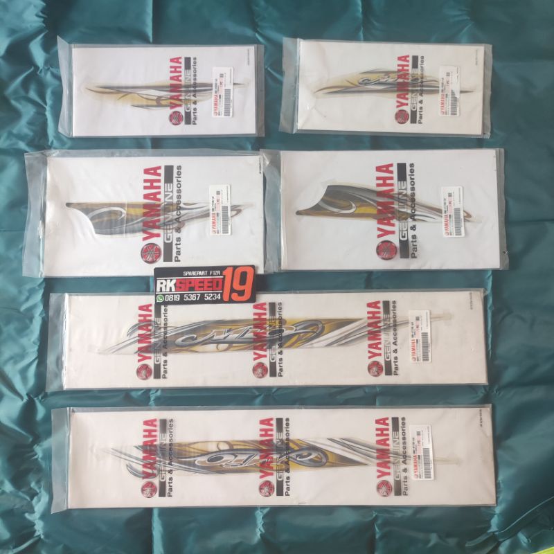 Stiker striping yamaha mio sporty putih 2010 2011 2012 asli original