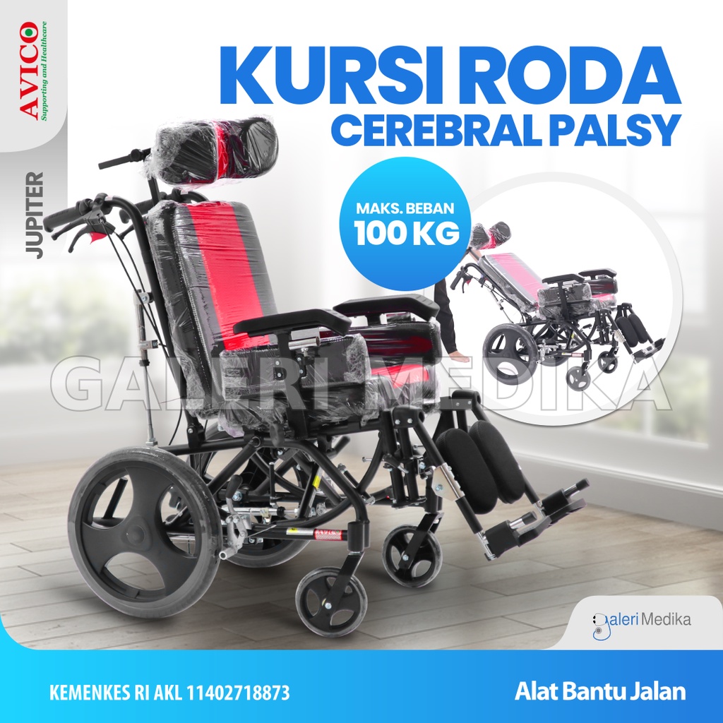 Kursi Roda Cerebral Palsy / Cerebral Palsy Wheelchair / Kursi Roda CP Avico Jupiter CP