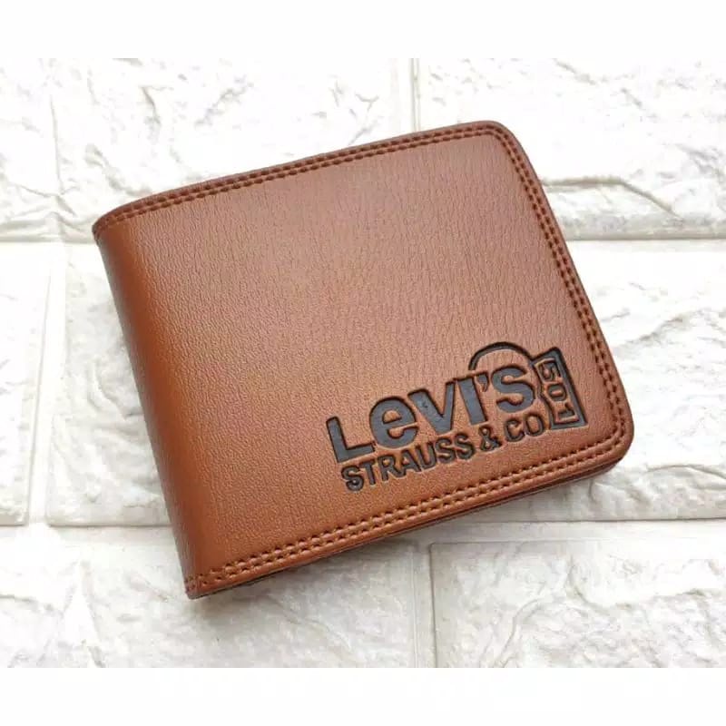 DOMPET PRIA / DOMPET MURAH/LIKE PU LEATHER /SINTETIS PREMIUM MURAH MERIAH COD-egr mocca