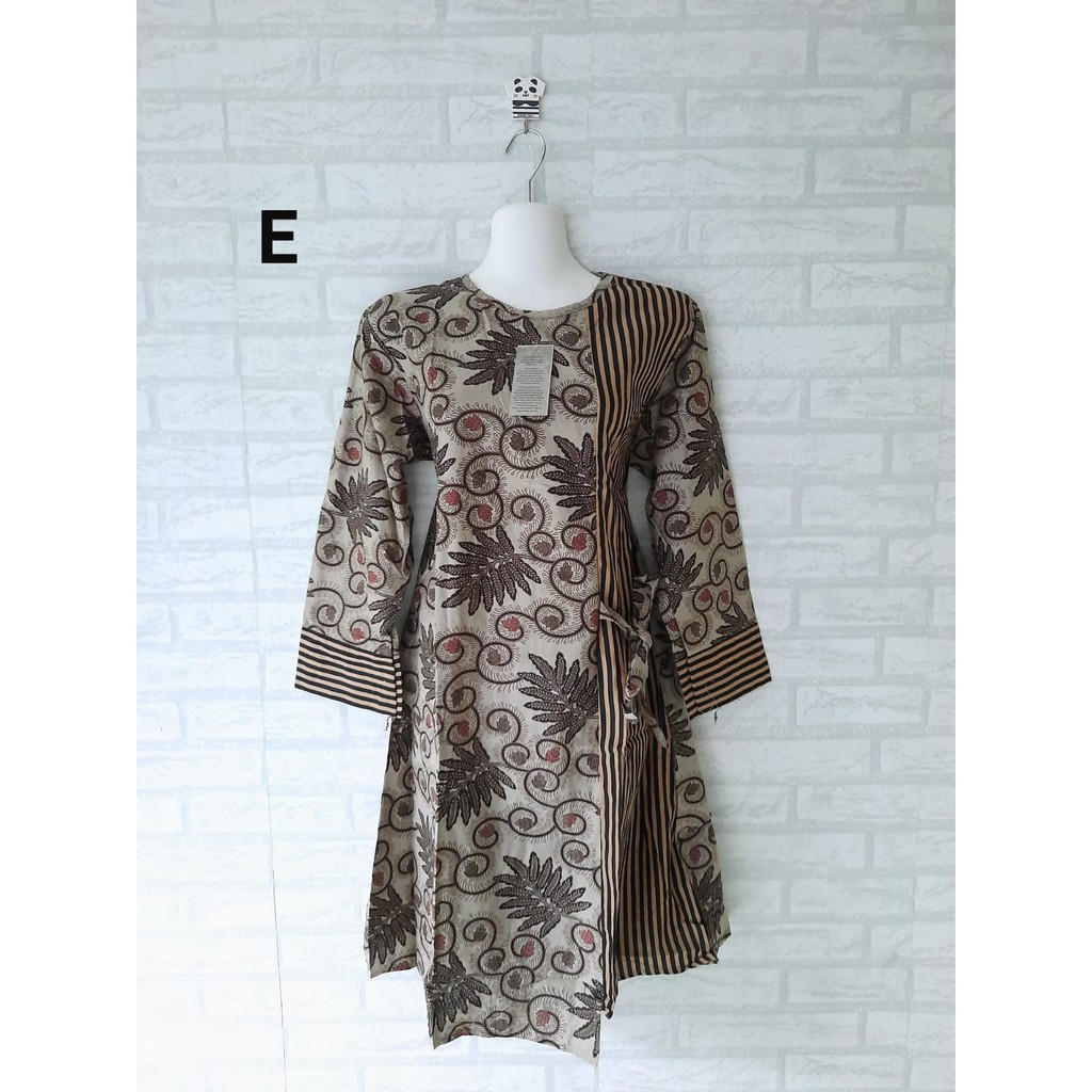 tunik dress batik kerja  seragam batik kerja