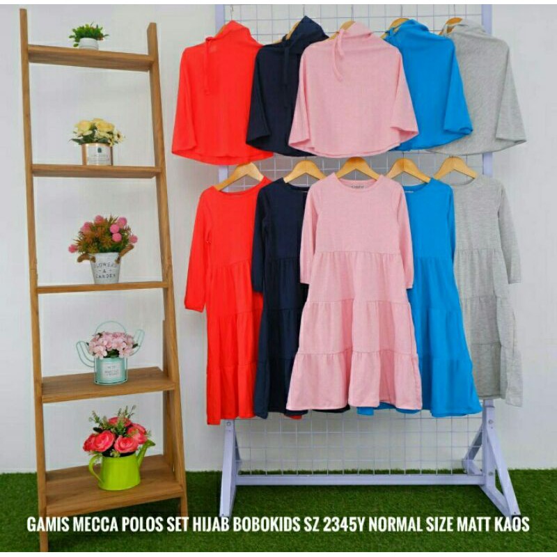 Gamis anak muda polos bahan kaos || gamis anak kekinian