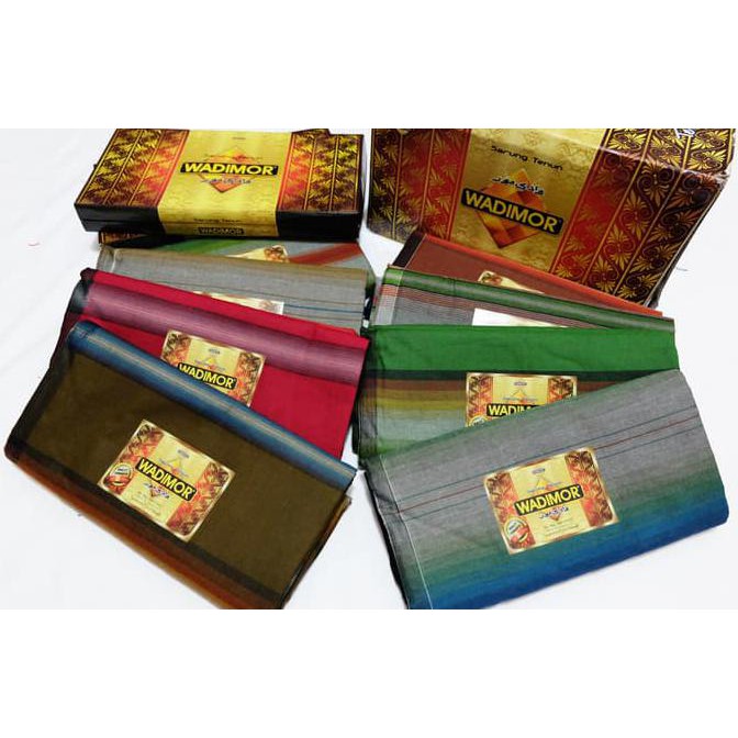 EDISI TERBARU GROSIR / RANDOM SARUNG WADIMOR MOTIF TIGA DARA / 3 DARA - SARUNG TENUN - RANDOM