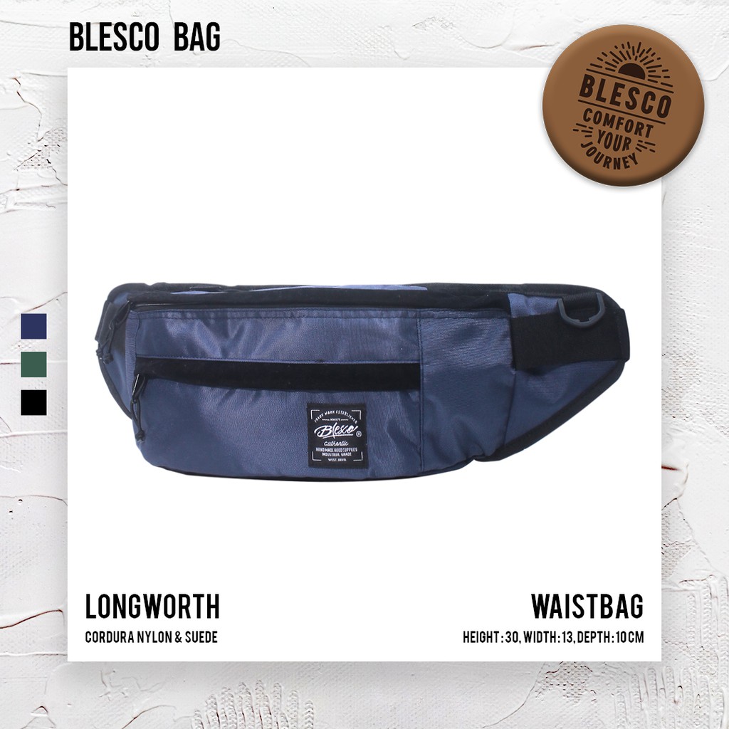 Tas Bahu Pria Keren Trendi casual - Blesco Longworth Navy