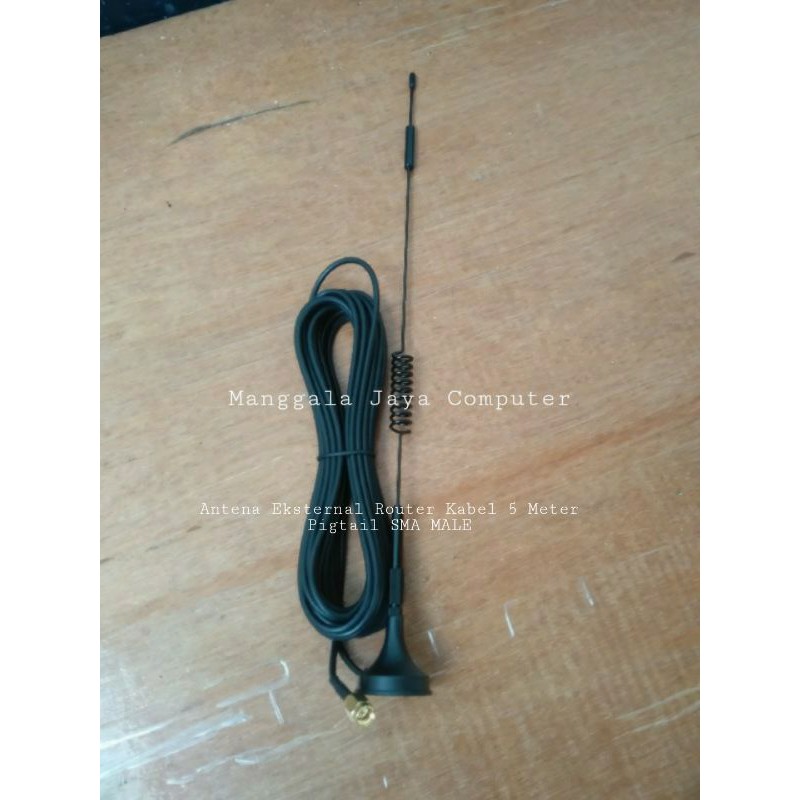 Antena Modem Huawei B311 B312 Orbit Star Kabel 5 Meter Pigtail SMA MALE Penguat Sinyal Router WiFi