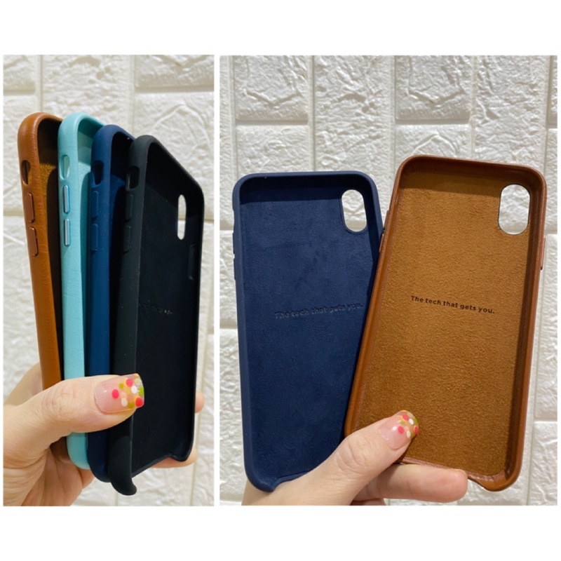 LEATHER CASE IPHONE X XS MAX XR SILICONE CASE IPHONE PREMIUM DOVE