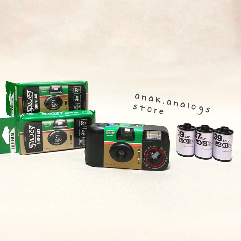 Jual Fujifilm Simple Ace Disposable Camera ISO 400 Exp27 Indonesia