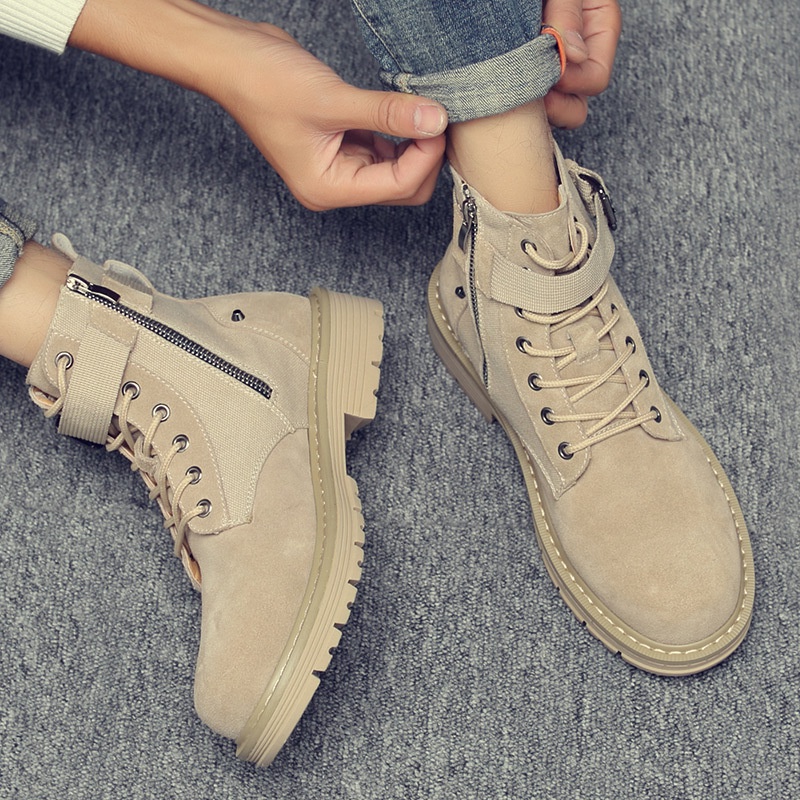 Sepatu Martin Boot Dr. Martens Boots Pria   Inggris Pasangan Sepatu Boot Pendek Sepatu Retro Mudah  