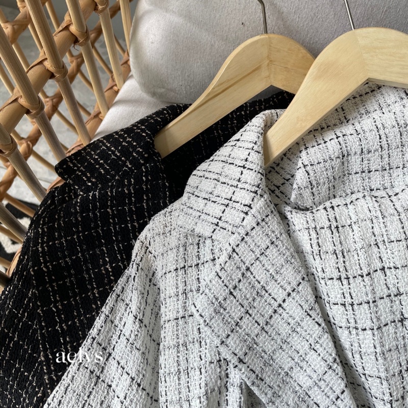 Areum Tweed Set (Korean Set / Baju Tweed / Korean Tweed)