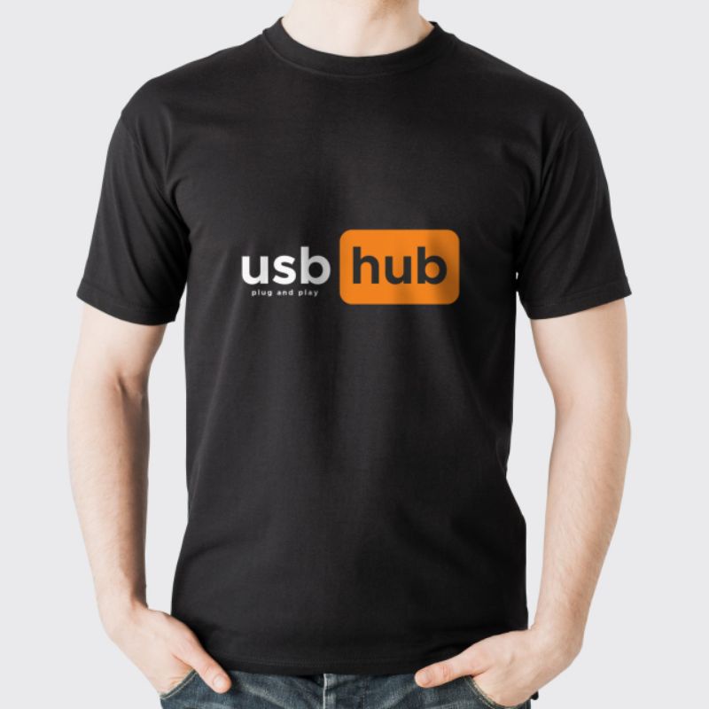 Kaos Kocak Lucu - Usb x Porn Hub