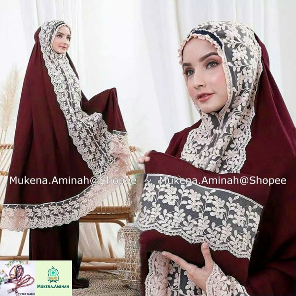 MUKENA DEWASA SHIREEN RENDA MEWAH PREMIUM JUMBO