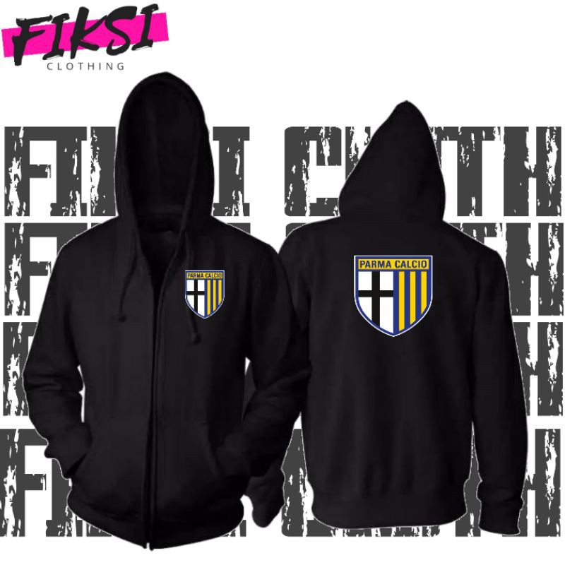 Jaket Sweater Zipper AC Parma Logo I - Fiksi Clothing