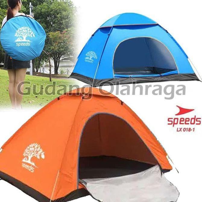 Tenda Camping 2 Orang Lipat Portable Indoor Outdoor SPEEDS LX018-1 - Biru
