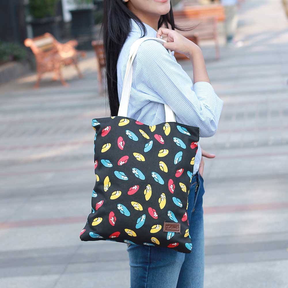 Tas Totebag Cewe Wanita Selempang Brand Totemi Motif Lokal Premium TTM 103