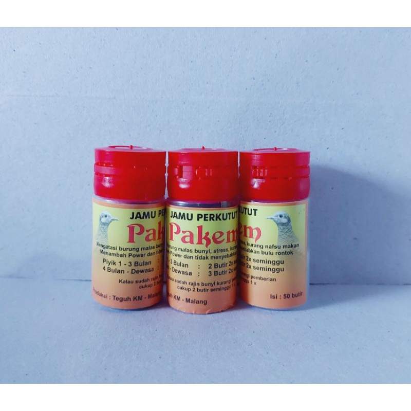 Jamu pil perkutut pakem sehat gacor perkutut