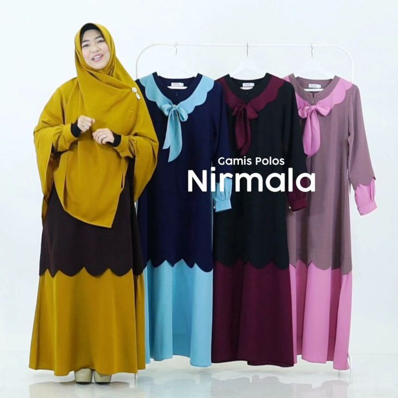 Hayuri - gamis polos nirmala
