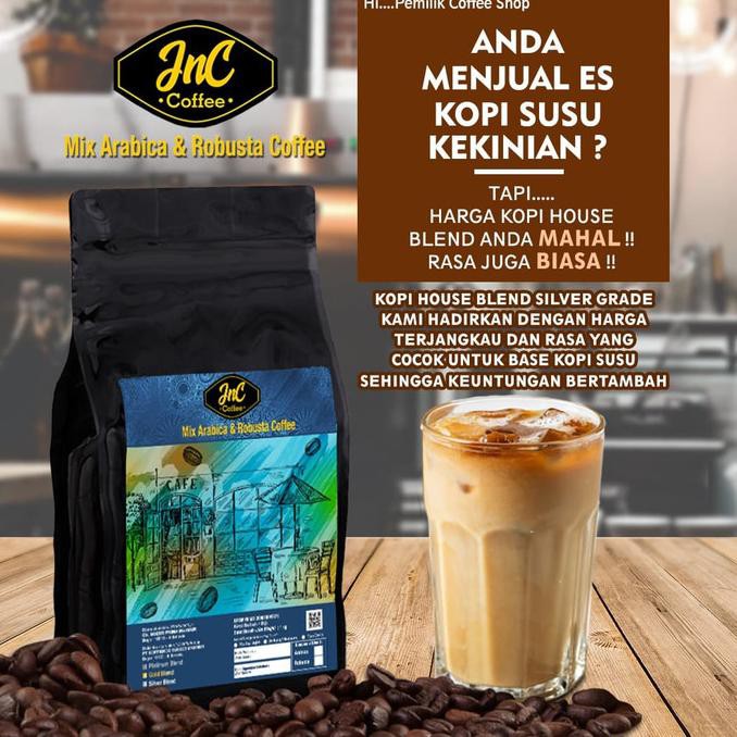 

Diskon JnC House Blend Silver Grade 50% Biji Kopi Arabica 50% Robusta 1 KG Diskon