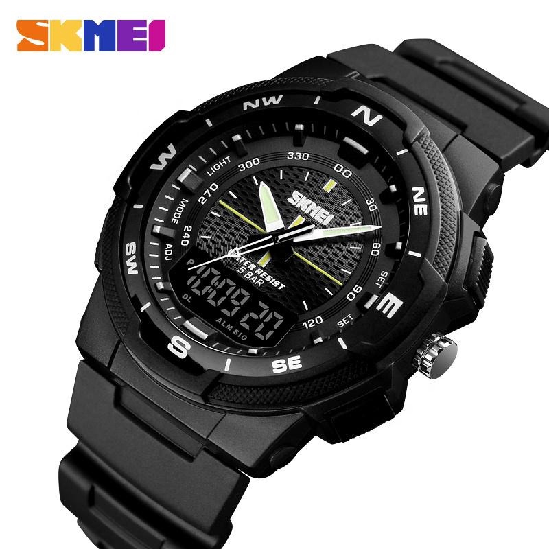 SKMEI 1454 Jam Tangan Pria Digital Analog Dual Time WK-SBY