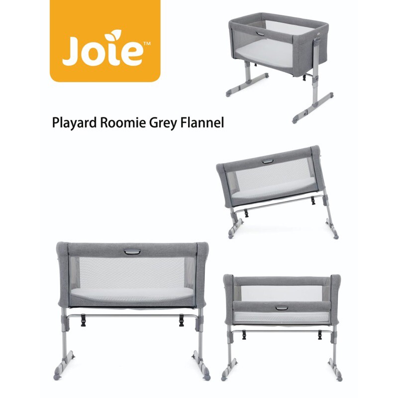 Joie Playard rommie Grey flannel / box bayi Joie