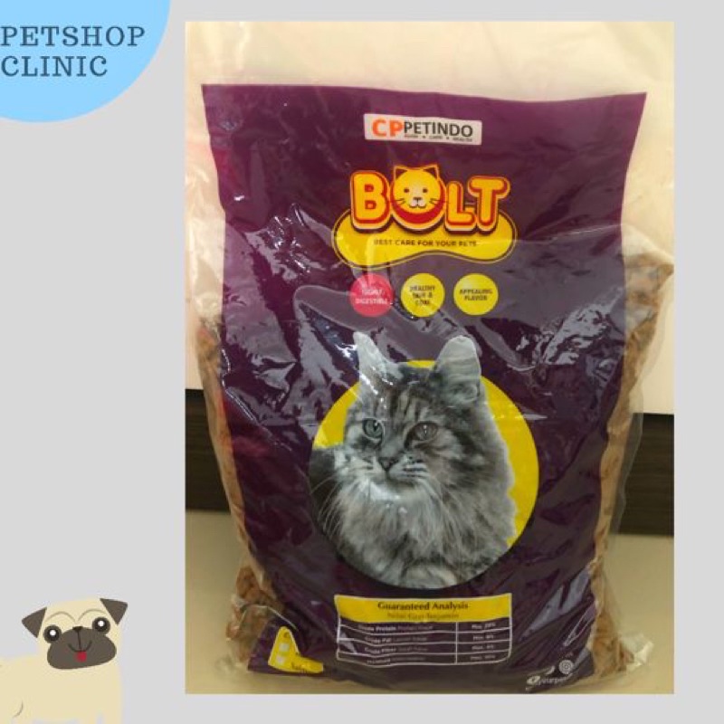 Bolt Makanan Kucing / Makanan Kucing / Makanan Kucing Murah Meriah