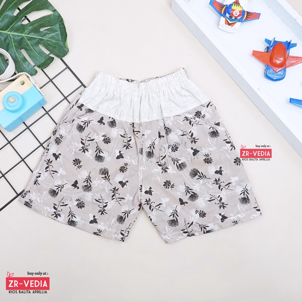 (Kode Z) Celana Anak uk 2-3 Tahun / Short Pants Anak Pendek Kids Cewek Flower Perempuan Murah Adem