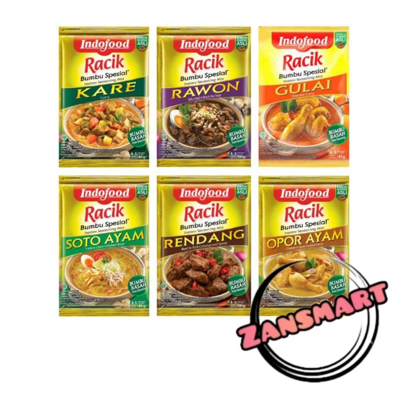 

Indofood Bumbu Rendang Soto Kare Rawon Gulai Bumbu instan Harga Grosir