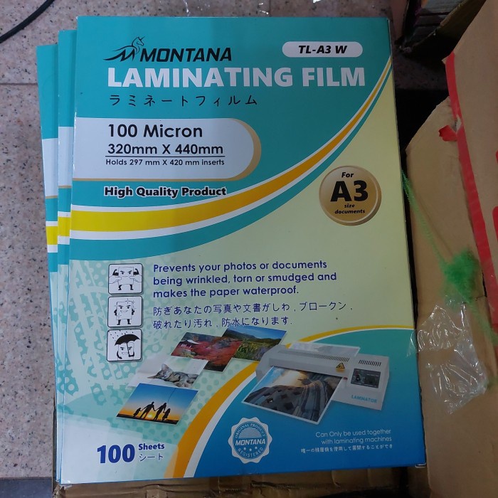 

Termurah Plastik Laminating A3 Amanda 100 Micron / Laminating Amanda A3