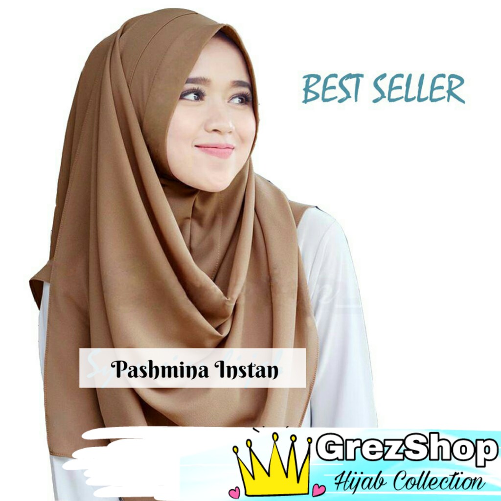 Daily Khimar Jilbab Hijab Kerudung Instan Bergo Jumbo Syari 80 x 110 Pet Antem Simple Penguin wolfis