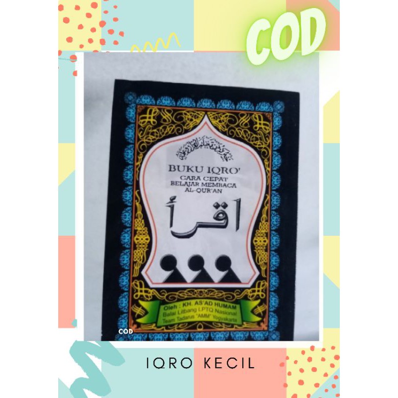 Iqro Kecil Buku Belajar Mengaji Iqro jilid 1-6 Iqro Ori
