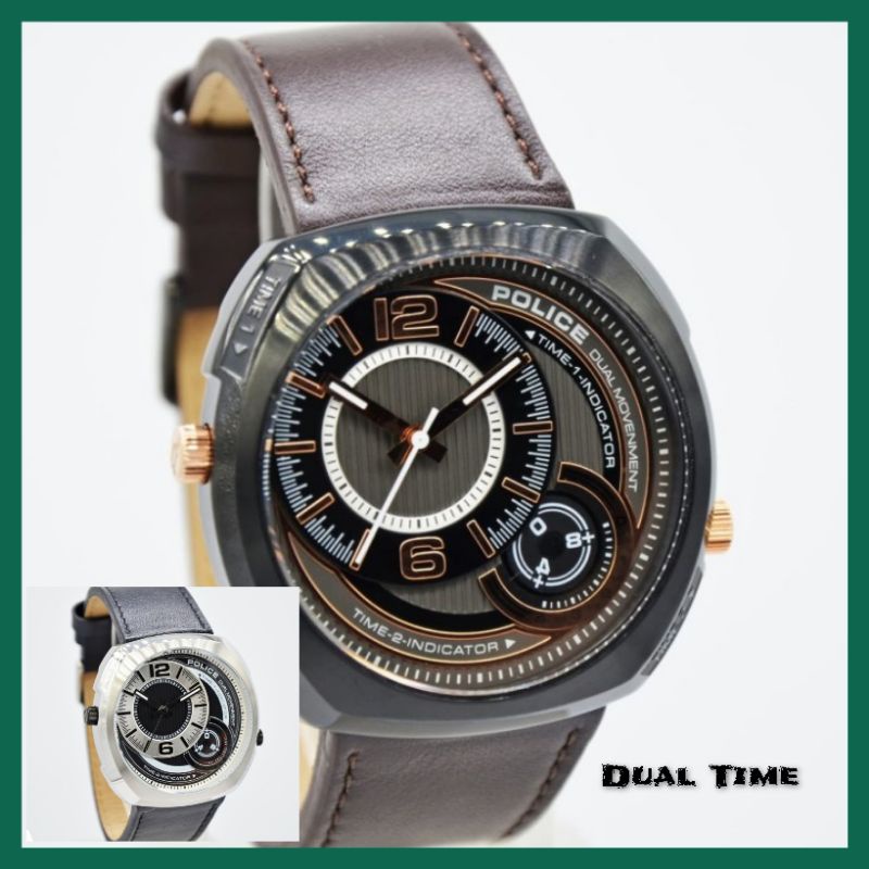 Jam Tangan Pria POLICE Dual Time Original Series