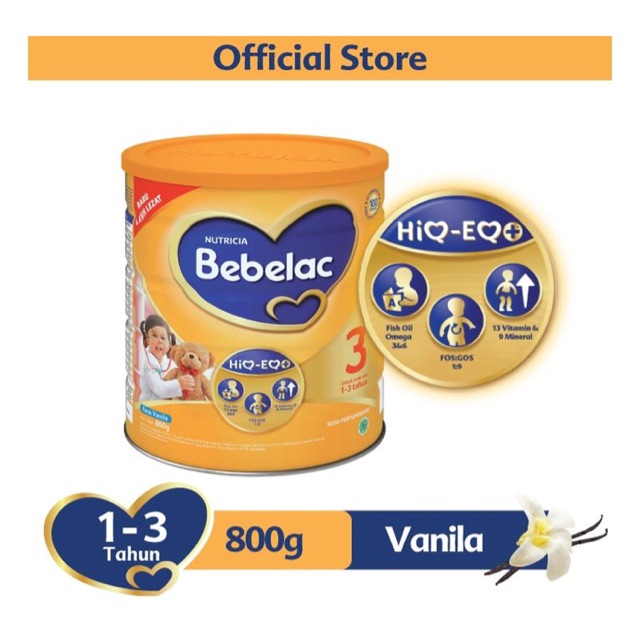 

Bebelac 3 Susu Pertumbuhan Fos & Gos Vanila dan Madu 800G