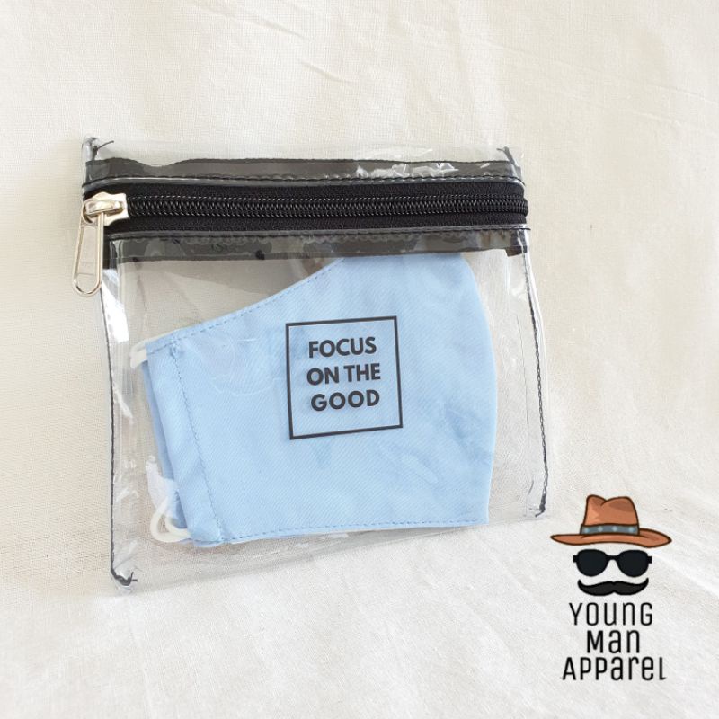 Pouch Masker - Tempat Masker - Pouch PVC Mika - Storage Masker Kain - Masker Case