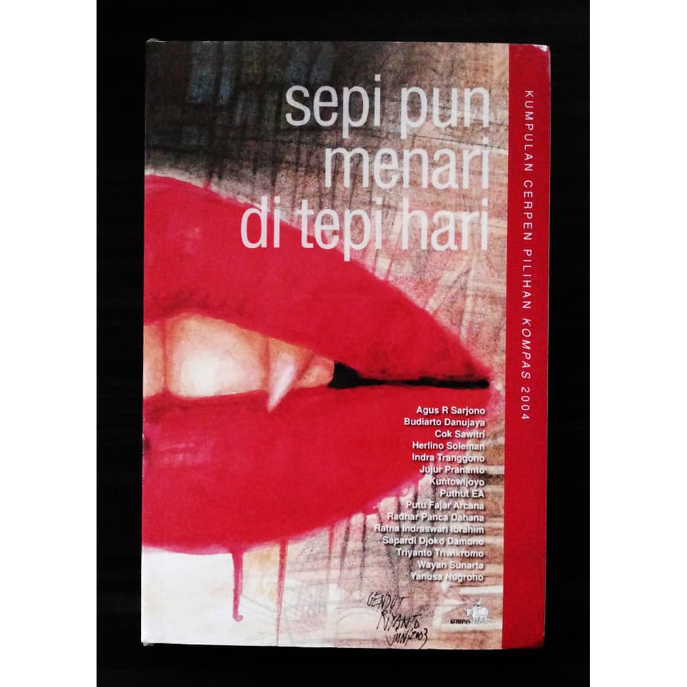 Sepi pun Menari di Tepi Hari (Bookpaper) strip merah