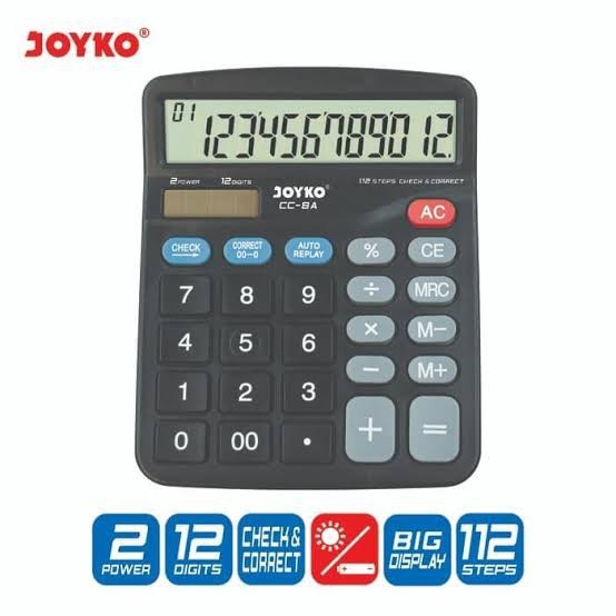 

Kalkulator | Calculator Joyko CC-8A | 12 Digits