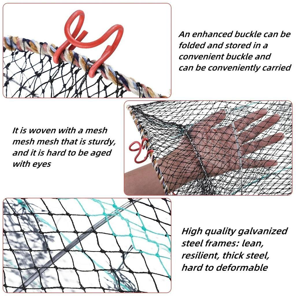 Jaring Perangkap Lipat Ikan Jaring Lipat Perangkap Ikan Udang Fishing Net Cage Foldable