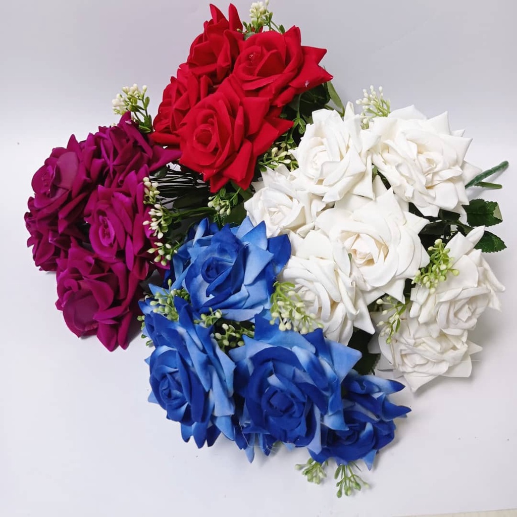 Bunga Mawar Beludru/Mawar Artificial/Mawar Import/Mawar Premium Artificial/Mawar Palsu 0114