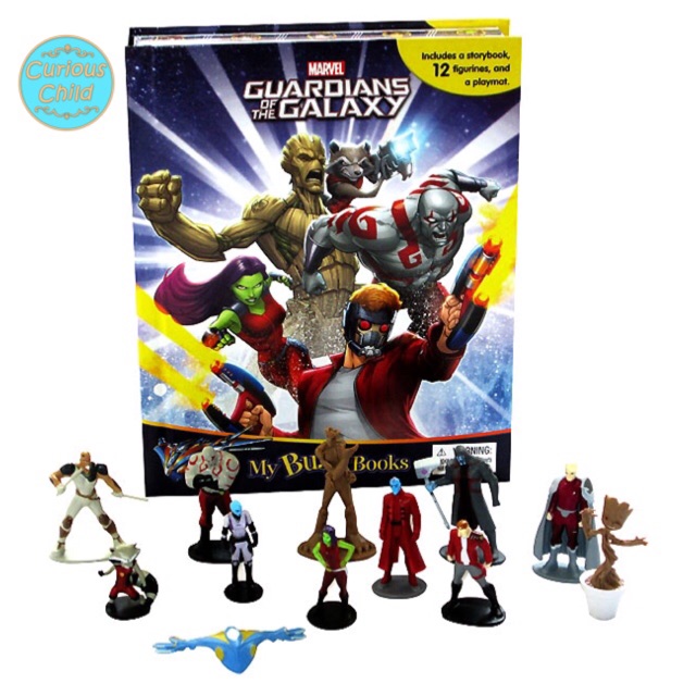 My Busy Book Marvel Guardians of the Galaxy includes a Storybook, 12 Toy Figurines & a Giant Playmat