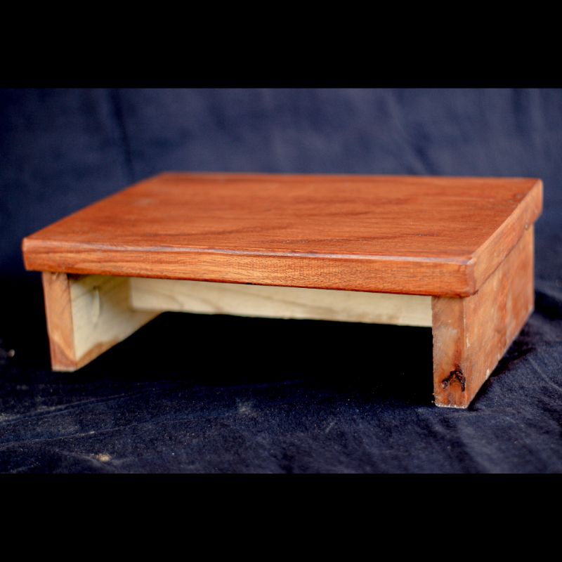 Dingklik Kursi Kayu Jongkok Jati TebaI 30x20x13cm