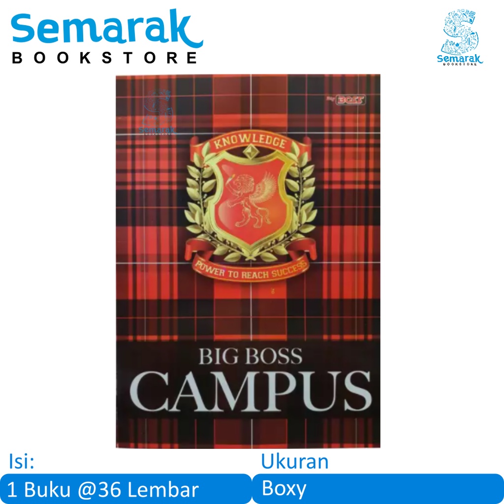 

Big Boss Campus Buku Tulis Sekolah Besar [1 Buku @36 Lembar]