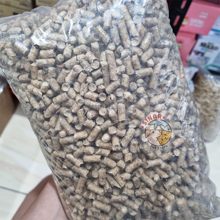 Pine Wood Pellet 2KG Super Premium Kawan Pasir Kucing Anti Debu Hemat