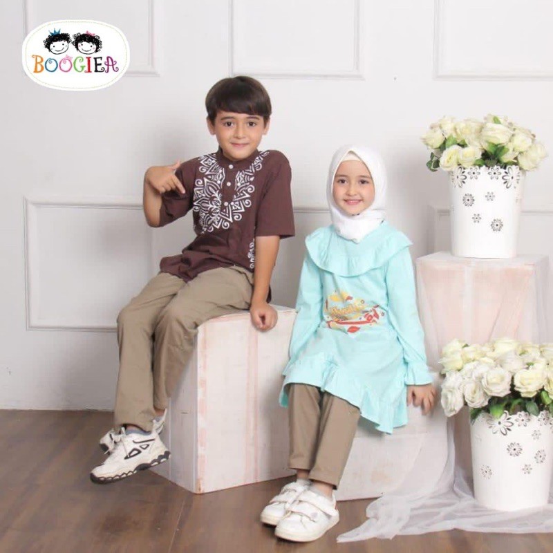 Setelan Anak Set Dress Set Koko Ramadhan Boogiea