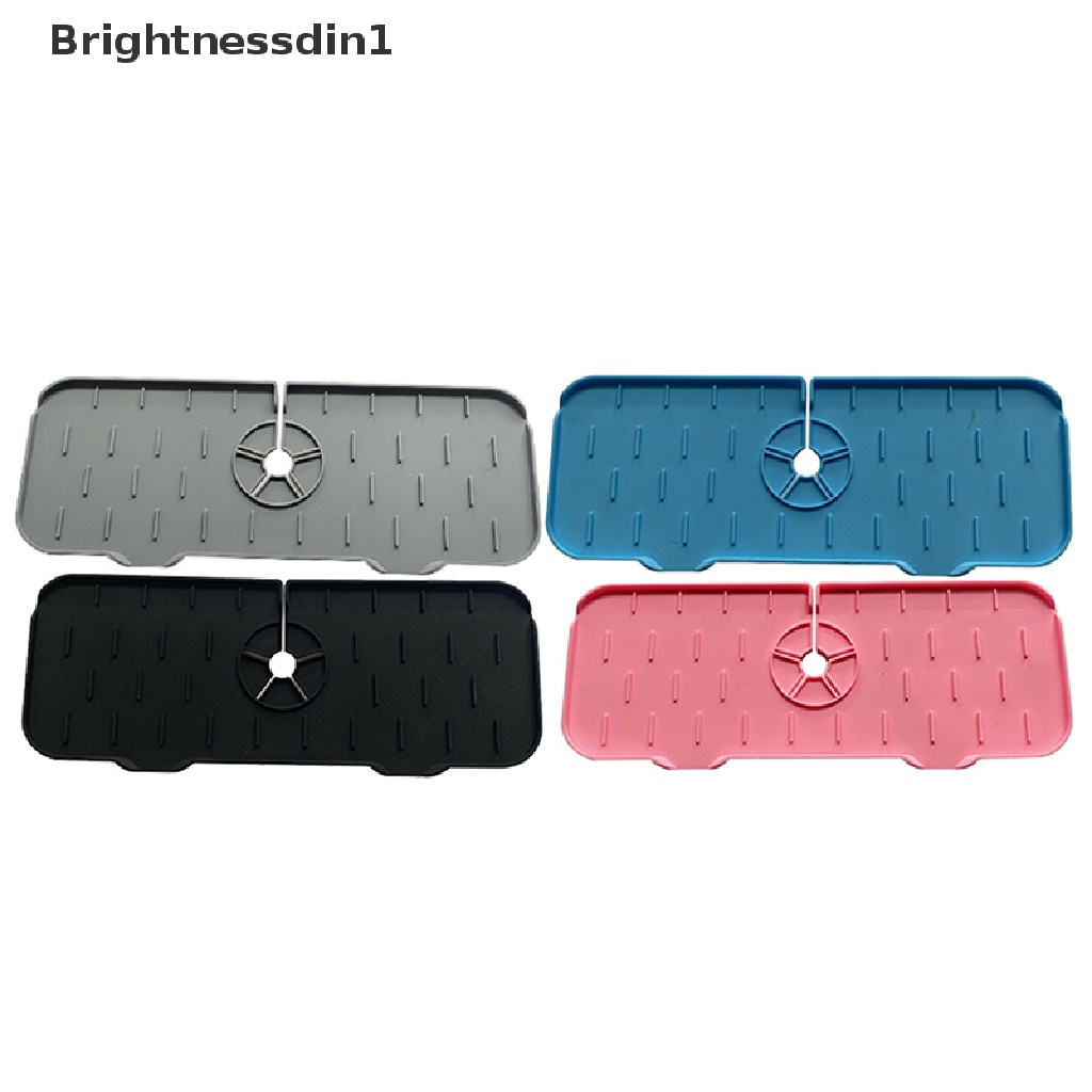 (Brightnessdin1) Pad / Mat Pengering Keran Air Bahan Silikon Untuk Perlengkapan Dapur