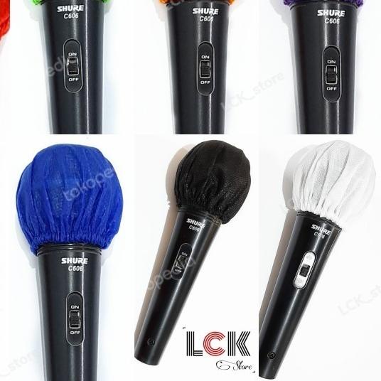 sarung pelindung mic 100pcs /penutup kepala mic /microphone /karaoke - Hitam JOLLYPOLY