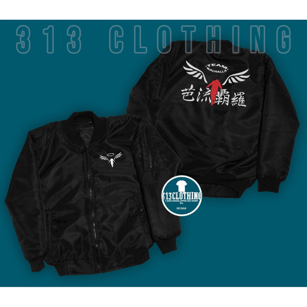 Jaket Anak Jaket Bomber Anak Tokyo Revengers Team Walhalla Tokyo Revengers Jaket Anak