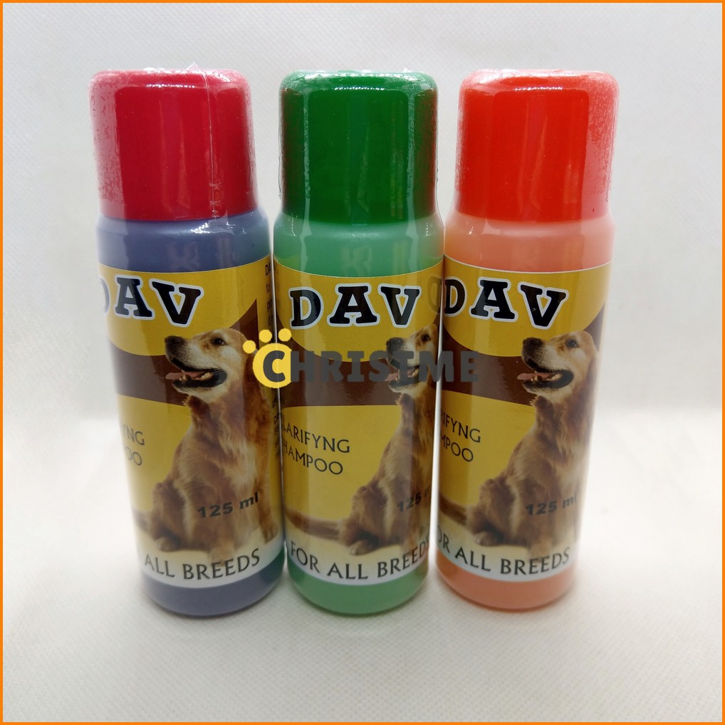 Dav Shampoo Dog Anjing 125 ml Wangi Tahan Lama Ph Balance Moisturizing