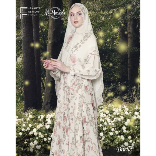 Brielle Series ORI by Nha Mirranda / Gamis Set Syar'i / Gamis Pesta Mewah / Dress Muslimah / Baju Syar'i Terbaru / Fashion Muslimah Branded-5
