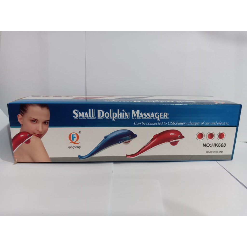 [COD] Alat Pijat Dolphin 3 in 1 USB dan Baterai Small Dolphin Massager HK668 Alat Pijat Lumba-Lumba